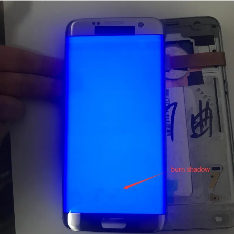 Тестовый ЖК-дисплей для samsung S7 edge, ЖК-дисплей для S7 edge, G935, G935F, сжигание теней, ЖК-экран, сенсорный дигитайзер