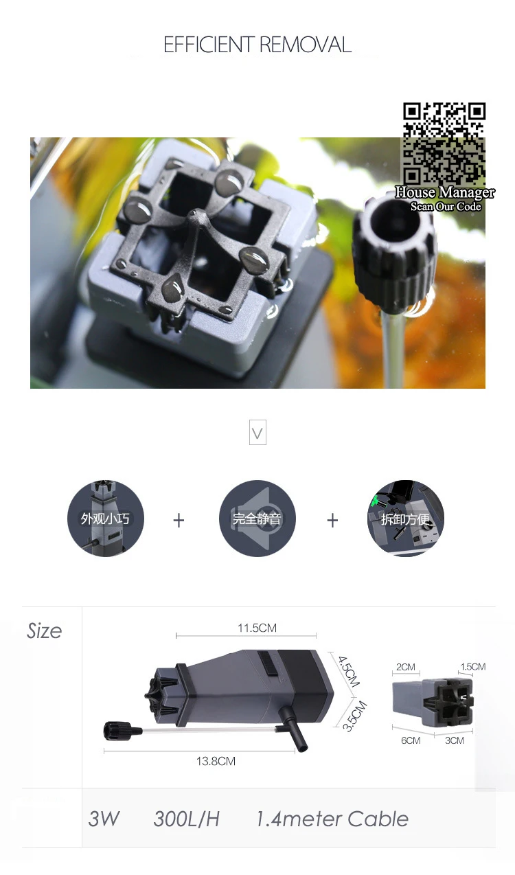 3 Вт Солнцезащитная пленка для удаления масла + добавить кислород регулируемый