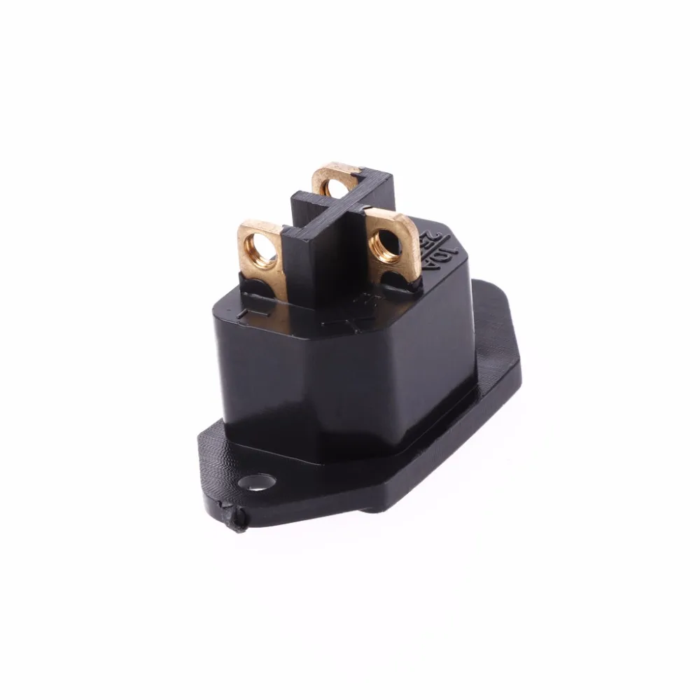 3 контактный разъем питания IEC320 C14 250 В 10 А черного цвета|Запчасти для