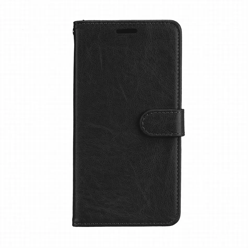 Black Чехол со слотом для карт Кожаный чехол для Xiaomi 4 5 6 6X A2 8 SE 4C 4I Mix 2S Redmi 3 3S 3X Note 4X 5A Prime Pro однотонный кошелек P08G - Цвет: Black