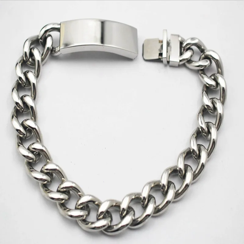 316L браслет из нержавеющей стали модное ювелирное изделие для мужчин BlankTag звено