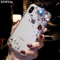 for iphone 11 12 13 pro max x xs max 5s 6s 7 8 plus luxury bling rhinestone diamond crystal soft clear phone case for iphone xr