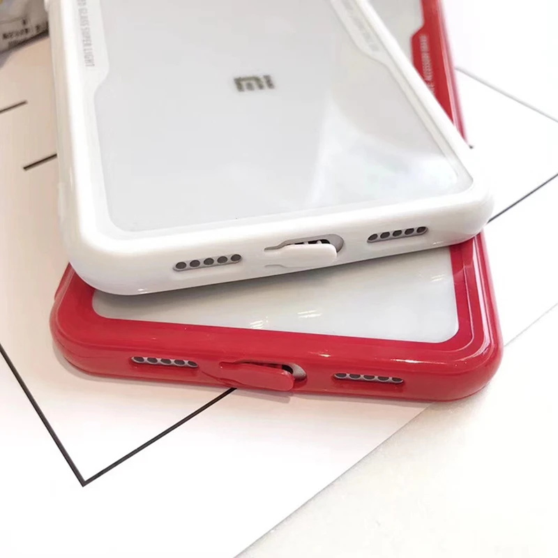 Прозрачный жесткий пластиковый акриловый чехол накладка для Xiaomi Mi 8 9 SE A1 A2 Lite
