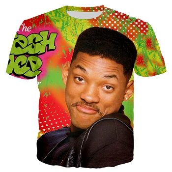 color as the picture PLstar Cosmos Летние Стильные футболки So Fresh Will Smith футболка сексуальная Fresh Prince of Bel Air 3d принт Женская/мужская футболка в стиле хип-хоп - Цвет: color as the picture