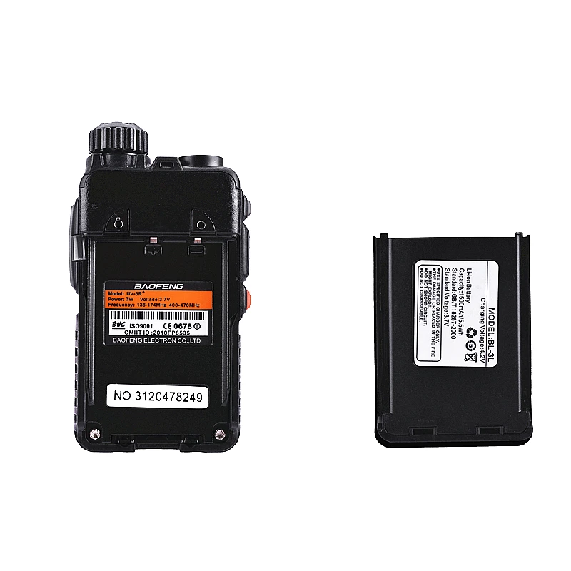 2pcs 2019 Baofeng UV-3R+ Mini Walkie Talkie UV 3R Plus Two Way Radio Woki Toki Kids Woky Talky Ham Radio Comunicador UV3R+ Yaesu
