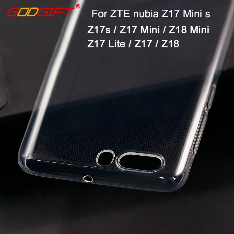 Чехол GodGift zte nubia z17 lite роскошный Ультратонкий чехол ZTE Z17s прозрачный мягкий mini s z18 |