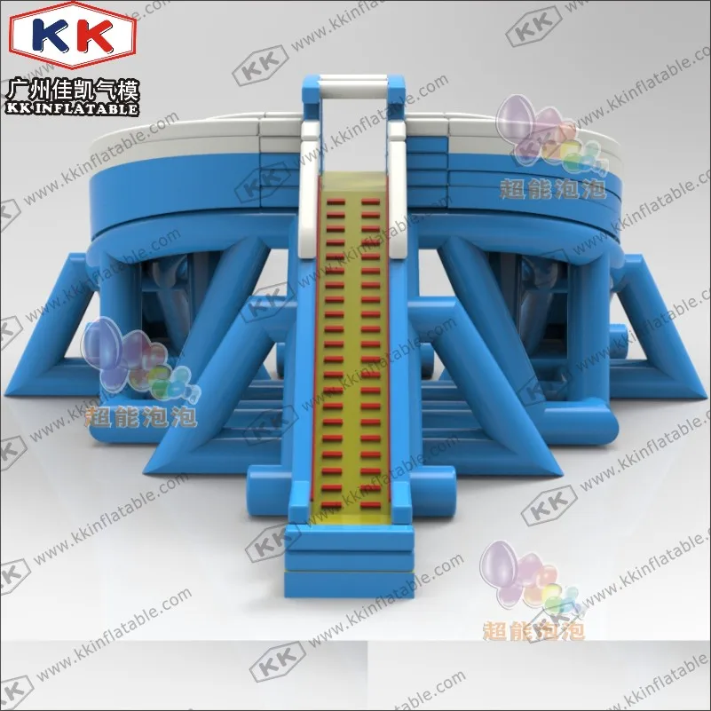 Производство KK большая надувная водная горка в виде бегемота для рекламной