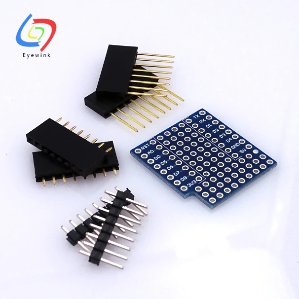 1 шт./лот Прототип Щит для WeMos D1 мини двухсторонняя perf плата совместима|shield|shield board |
