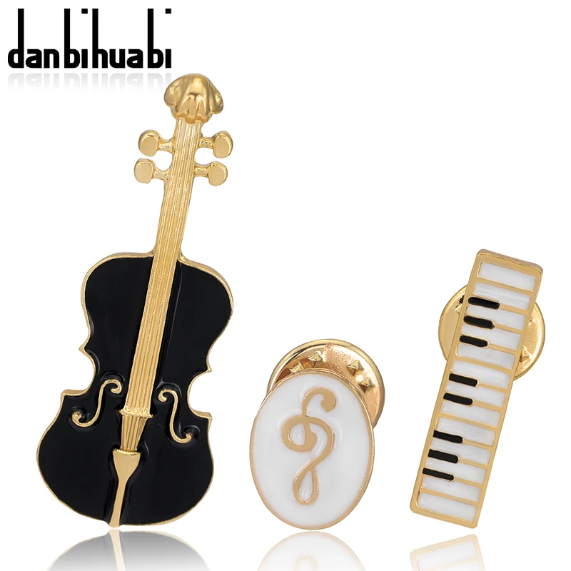 Новая мода музыкальная гитара эмаль брошь высокого качества булавки роскошный
