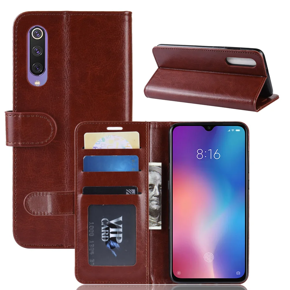 Для Xiaomi mi 9 SE чехол Чехол Флип Роскошный кошелек PU кожаный для телефона