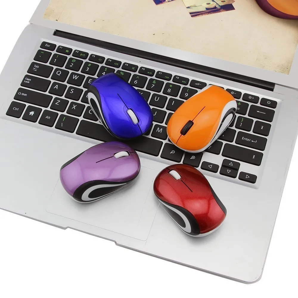 Оптическая беспроводная компьютерная мышь мини эргономичная USB 1600 DPI маленькая