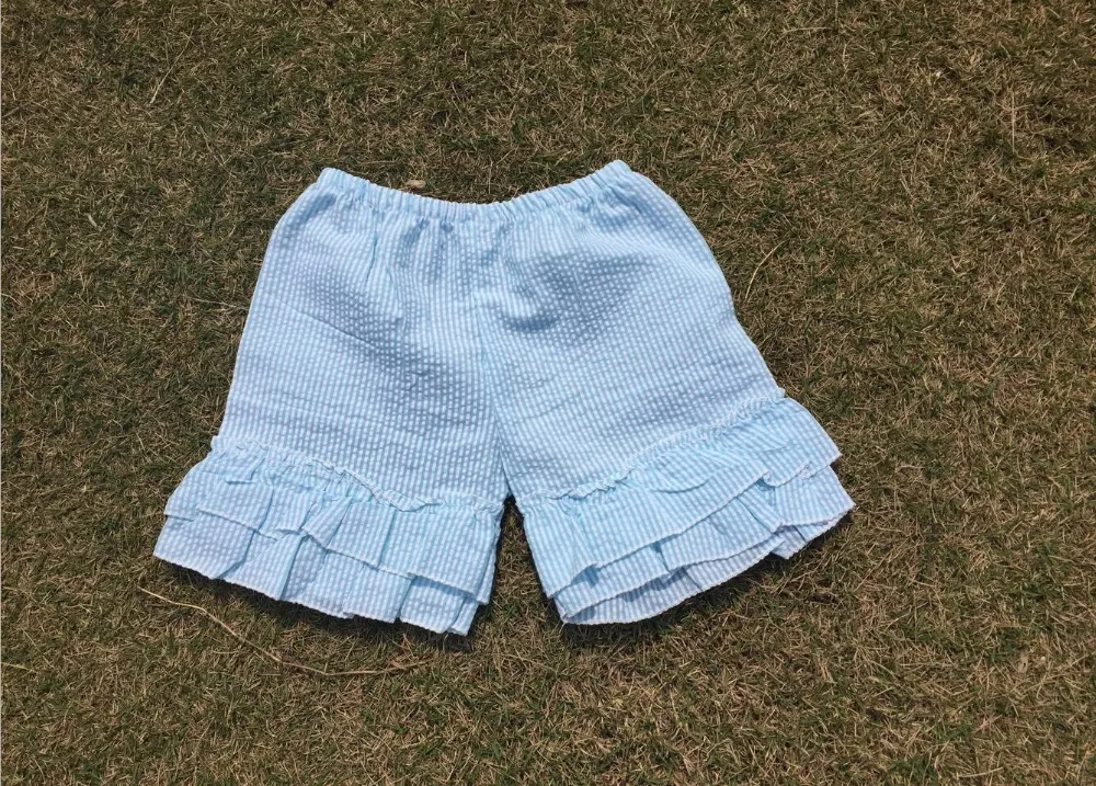 Коллекция 2016 года новые стильные детские шорты без рисунка с оборками для