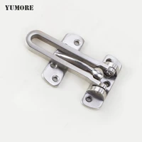 yumore 20pcslot 304 stainless steel safety door latch hasp anti theft door security latch swing bar door bolts lock for home