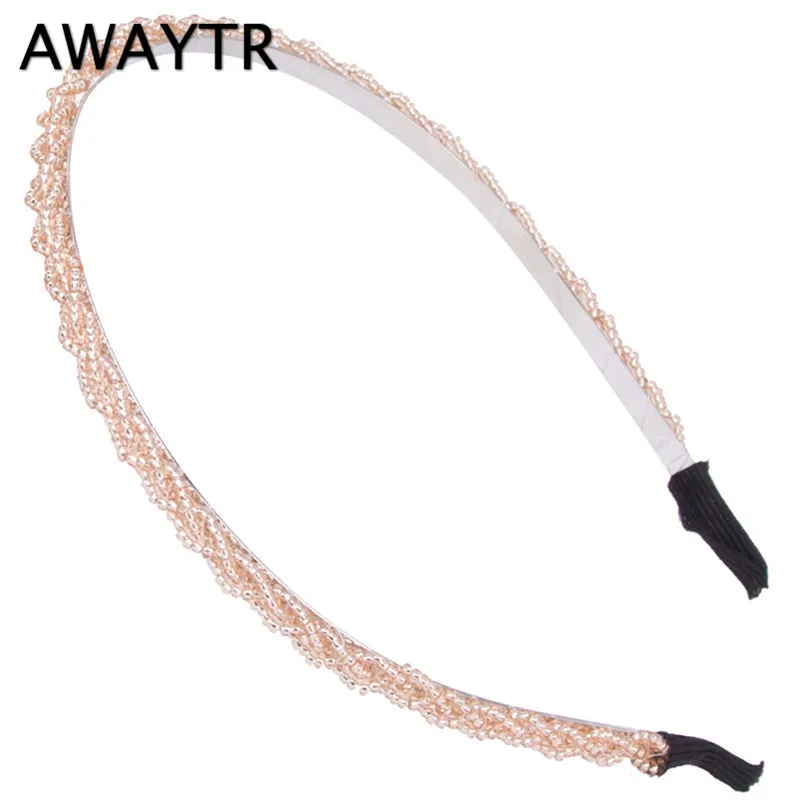 1 шт. обруч для волос с кристаллами и бусинами тиара девочек женщин свадебные