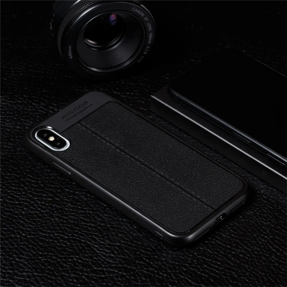Роскошный 360 полный защитный кожаный чехол для iPhone 7 8 Plus X XS XR 5 SE 6 6S Xs MAX мягкий PU