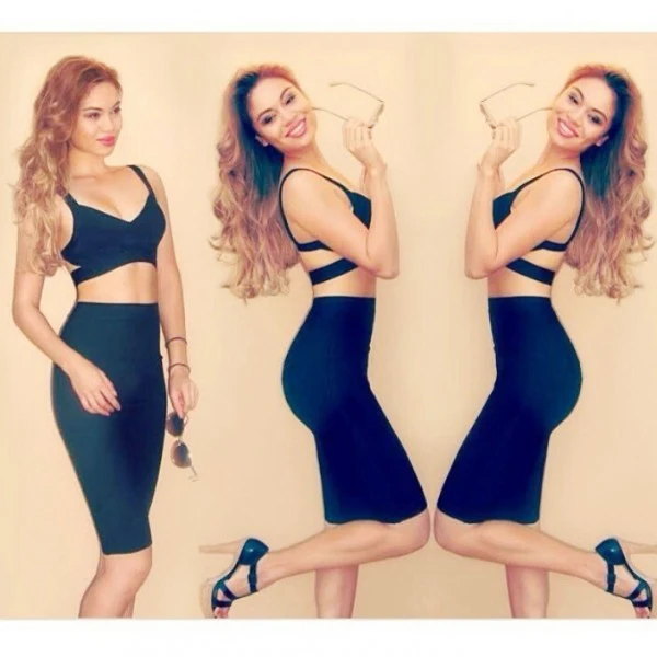 Новинка 2019 модная женская одежда из двух частей высокое качество облегающая