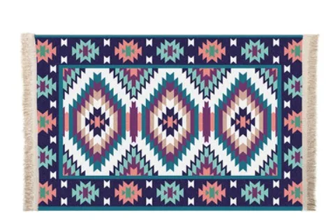 Марокканские скандинавские геометрические полосатые ковры с кисточками для гостиной коврики индийский Противоскользящий ковер для спальни детская комната напольный ковер