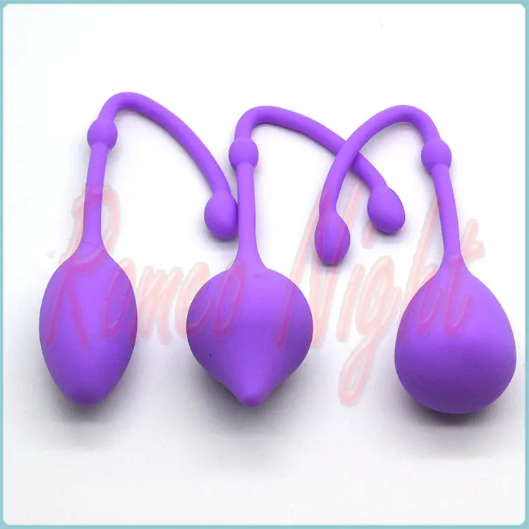 Romeonight Кегеля влагалище и анальный тренерский мяч набор (3 шара) силикон унисекс