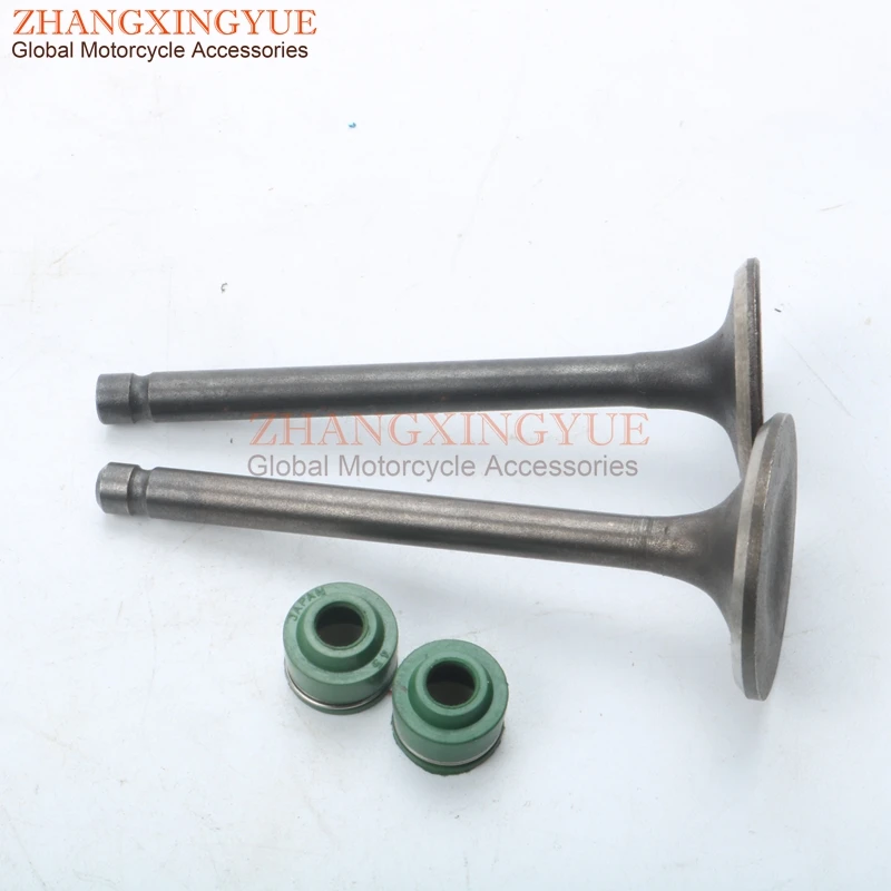 2 шт. впускные и выхлопные клапаны для YAMAHA XT125R XT125X XT125 X R YBR 125 YB125SPD YBR125ED 5VL-E2121-00-00 5VL-E2111-00-00
