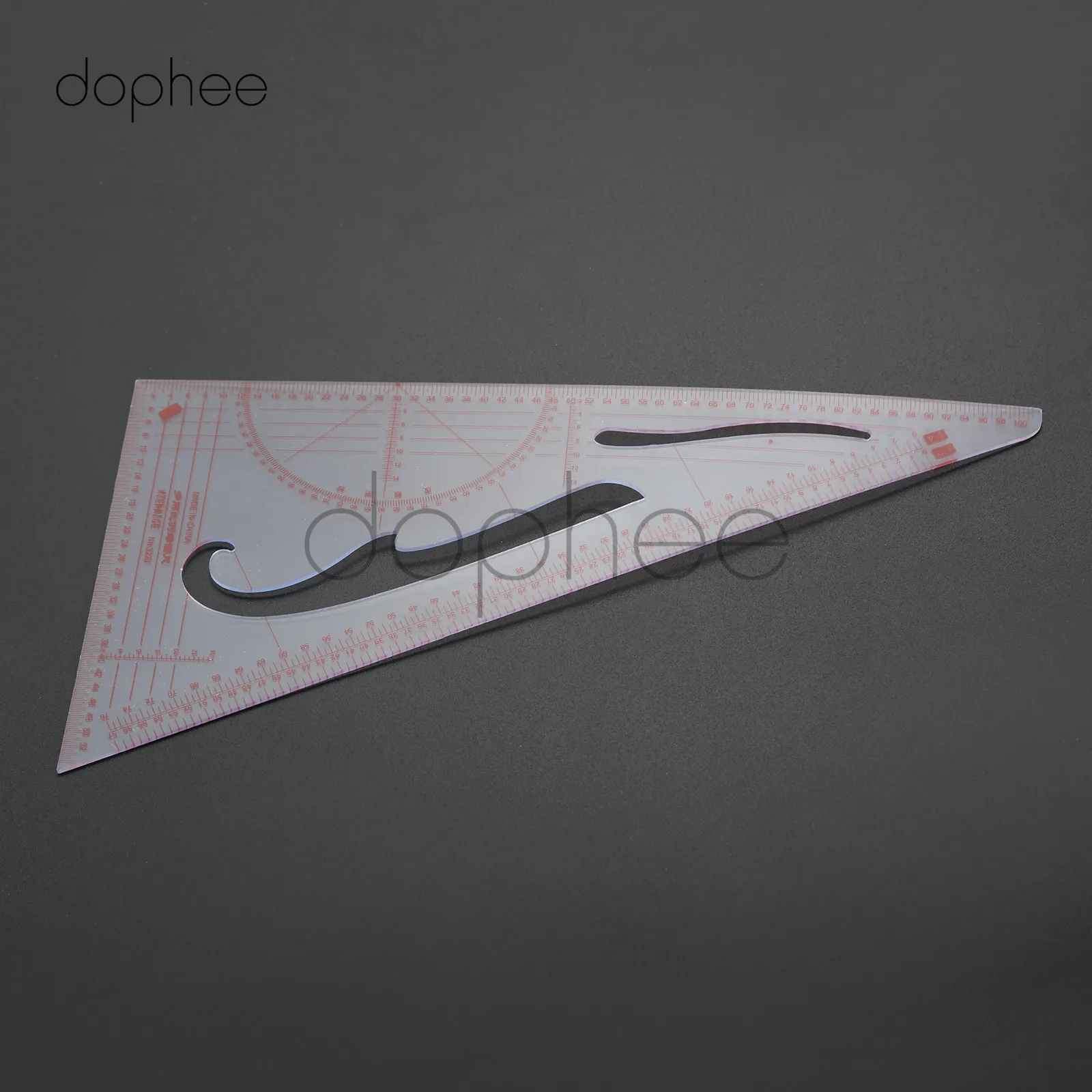 Dophee 1 шт., многостильная швейная Лоскутная линейка, французская кривая Метрическая линейка, измерительная линейка для самостоятельного шитья одежды - Цвет: style 01