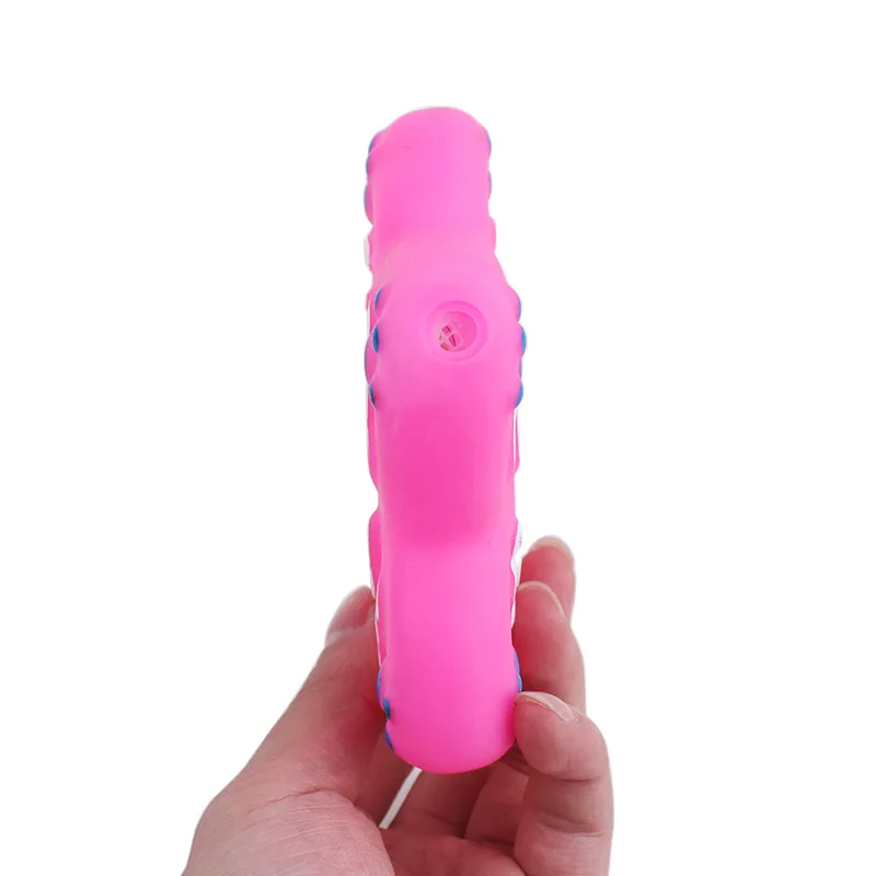 1 шт. розовый Игрушки для собак питомец щенок пищалка скрипучий звук пентаграмма