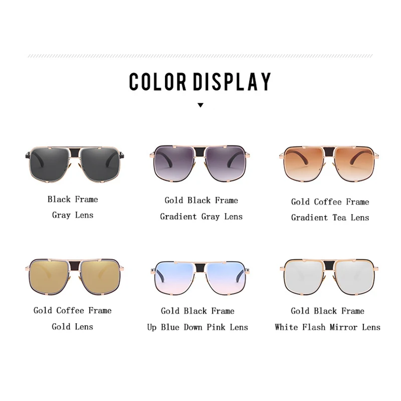 Новые модные мужские солнцезащитные очки европейский американский бренд ретро