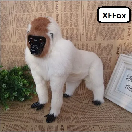 Креативная реалистичная модель орангутанга из пластика и меха Имитация белой