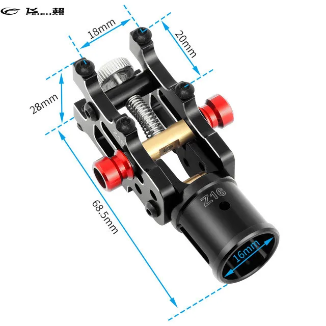 Feichao CNC Z16 алюминиевый складной рычаг трубка соединение DIY для диаметра 16 мм