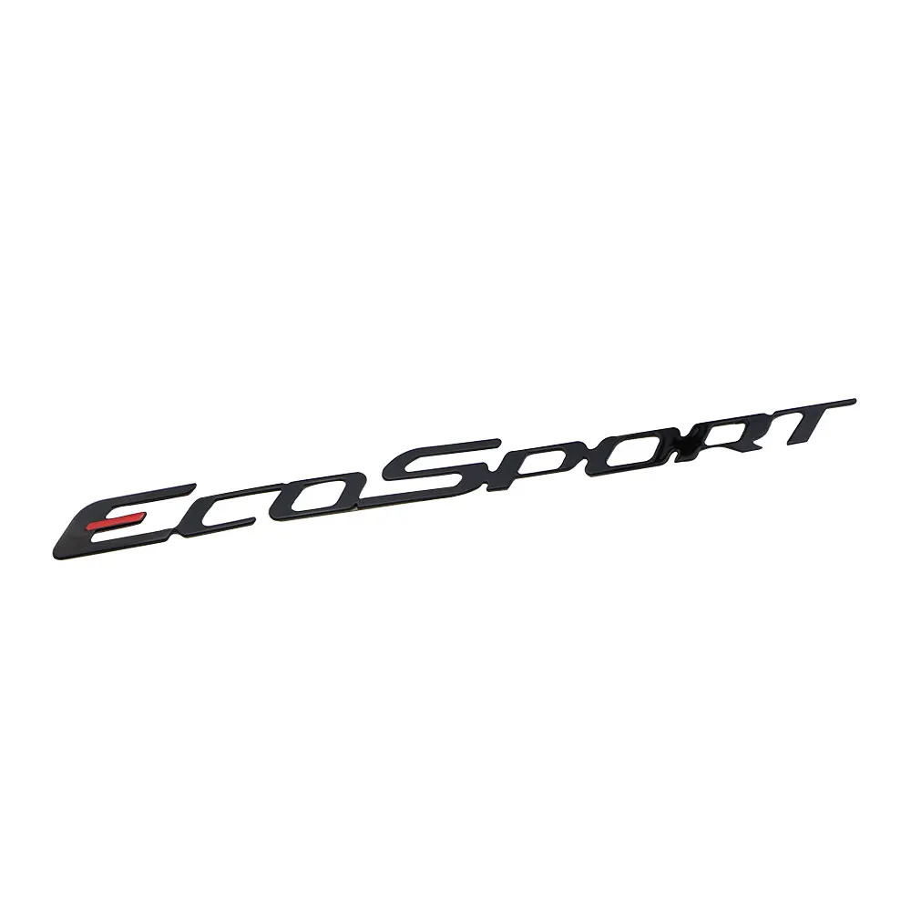 Carmilla ECOSPORT логотип автомобиля задние запасные шины эмблема отделка наклейка для Ford Ecosport 2013 аксессуары - Название цвета: black red logo