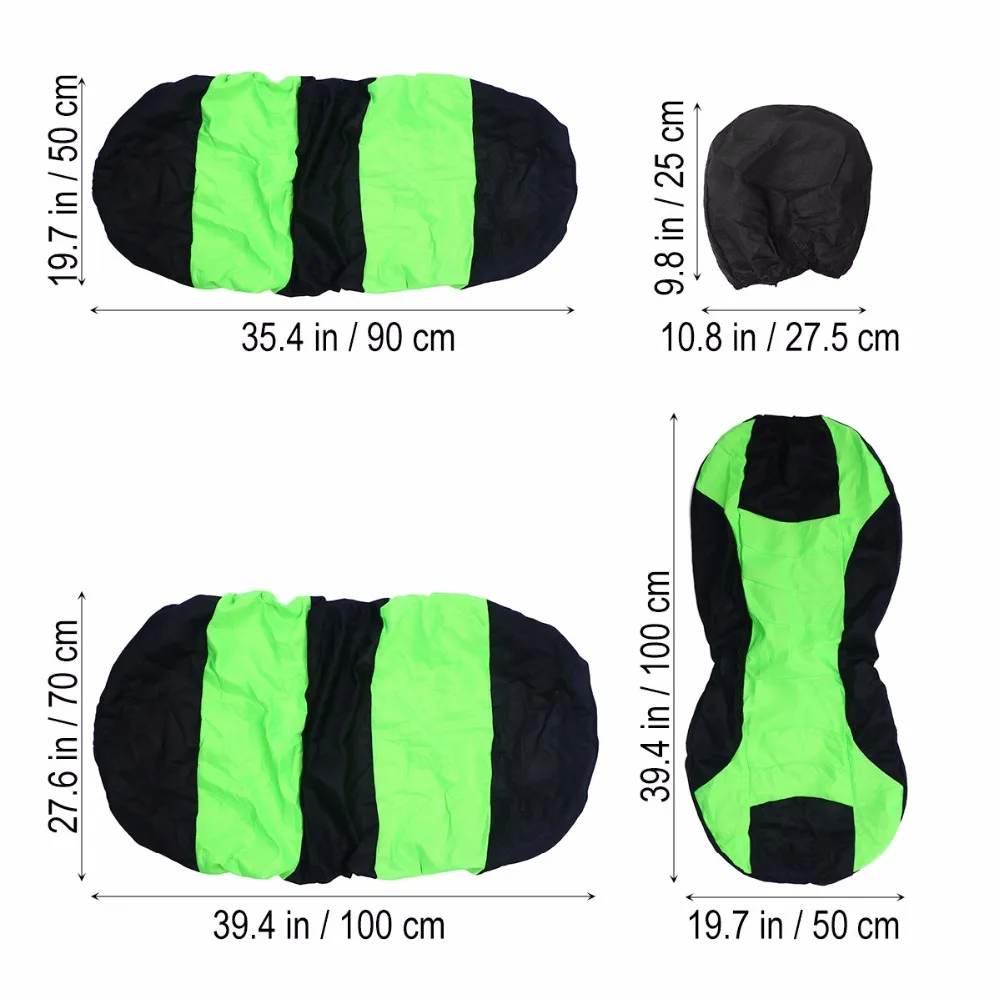 8 шт. универсальные чехлы на сиденья автомобиля (флуоресцентный розовый)|Чехлы