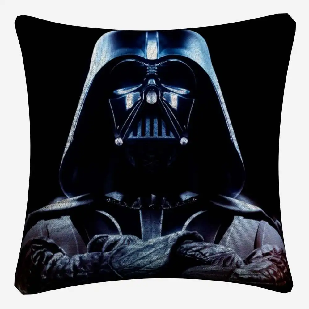 Винтажная мягкая хлопковая подушка для дивана Darth Vader Chewbacca 45x45 см винтажная наволочка для Диванный домашний декор Almofada - Цвет: 4