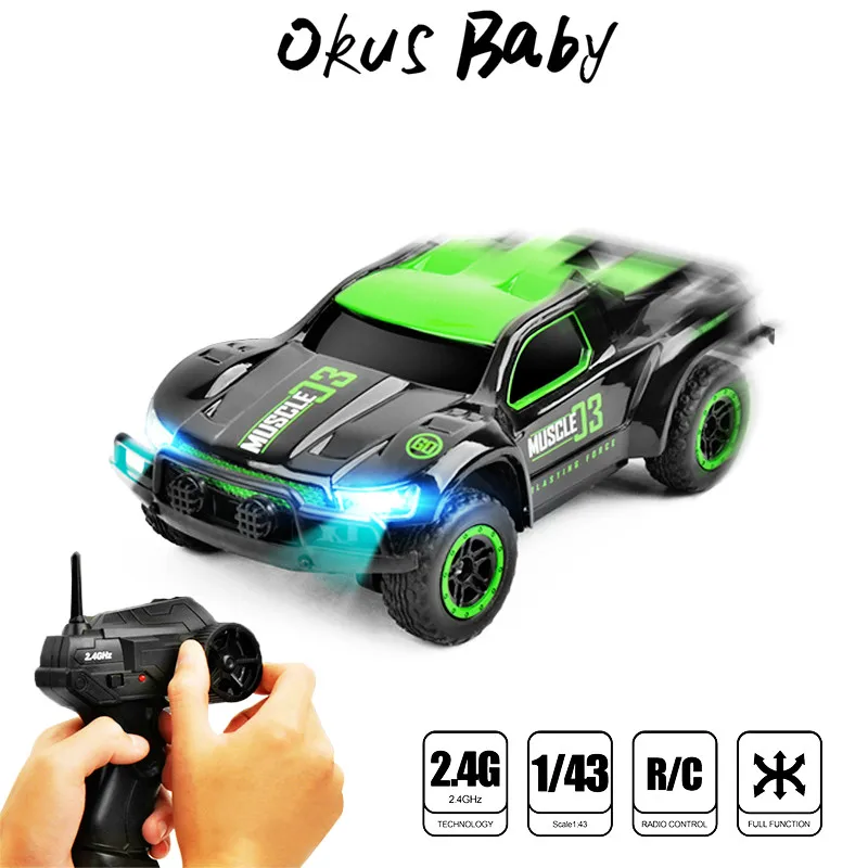 

Newest 1/43 Mini Rc Car Remote Control Toy Car High Speed 25 KM/H truck 4CH Radio Controlled Toys For Children Xmas Gifts