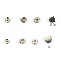 new 2017 wholesale price 201 100sets snap buttons garment accessories metal stainless steel button