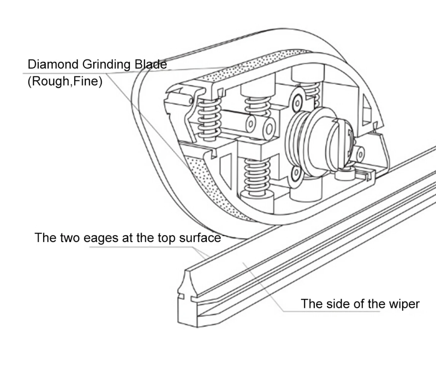 2019 hot Car Wiper Repair Tool Windshield Keychain Boneless For SSANGYONG Chairman Rexton Kyron Rodius Actyon korando Tivolan |
