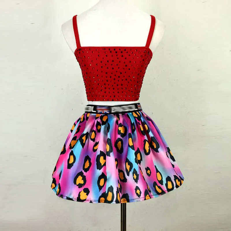 Красный черный или белый сексуальный клубный танцевальный костюм с бриллиантами