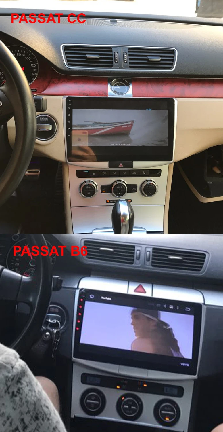 COIKA Android 9,0 Система Автомобильный мультимедийный радио для Volkswagen Passat B6 B7 CC сенсорный экран стерео радио gps-навигатор BT SWC 2+ 16G ram