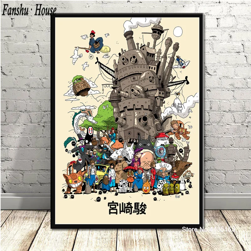 Плакаты и принты для студийной фотосъемки анимационный постер Tribute Totoro Картина