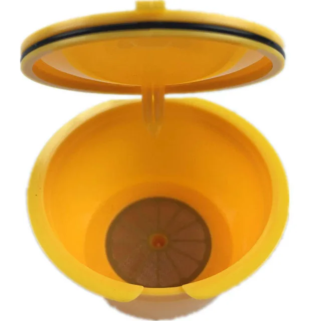 Yellow 1 шт многоразовые Пустые капсулы для кофе, пластиковые 50 раз Многоразовые корзины Dulce Gustos, фильтр капсулы Эспрессо Nescafe - Цвет: Yellow