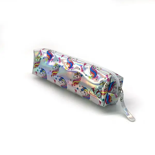 Unicorn A Карандаш кактус чехол Trousse Scolaire Estuche Единорог Escolar школьный пенал для карандашей Фламинго Альпака Estuches Laser Scolaire Stylo - Цвет: Unicorn A