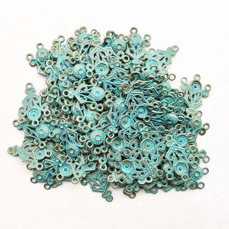 Top Quality New 10Pcs 28x20x2mm Brass Bronze Carved Flower Pendant Bead Trendy Jewelry Women Accessoriessories C20190324001 | Украшения и