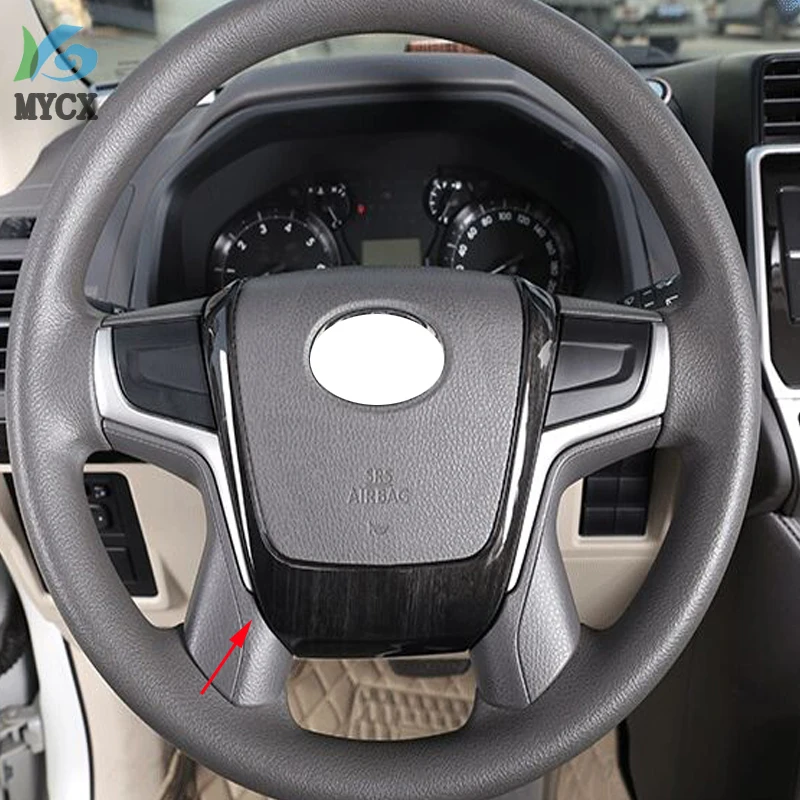 Отделка рулевого колеса из АБС пластика черного цвета отделка для Toyota Land Cruiser Prado