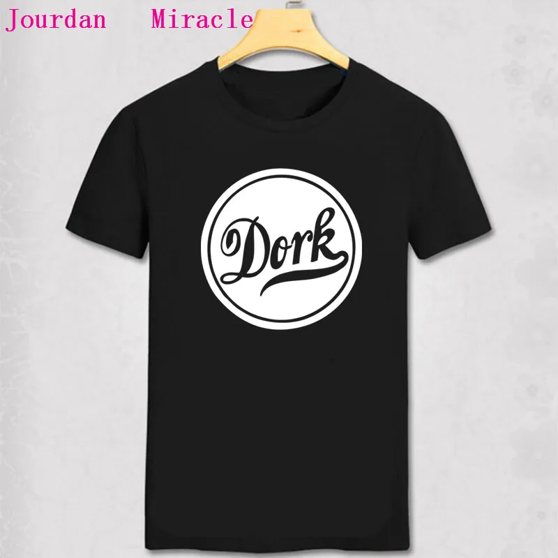 Футболка с надписью Dork забавная футболка GEEK Nerd хлопковая коротким рукавом