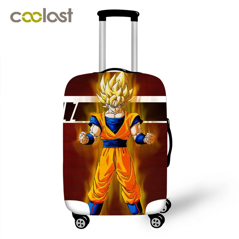 Чехол для багажа Dragon Ball 18-32 дюймов дорожная сумка CoverElastic Saiyan Goku Vegeta дорожные аксессуары для чемодана защитный чехол - Цвет: XT QLZ17