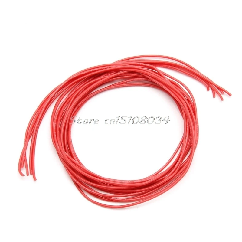22 AWG 10 футов (3 м) калибровочный силиконовый провод гибкие многожильные медные