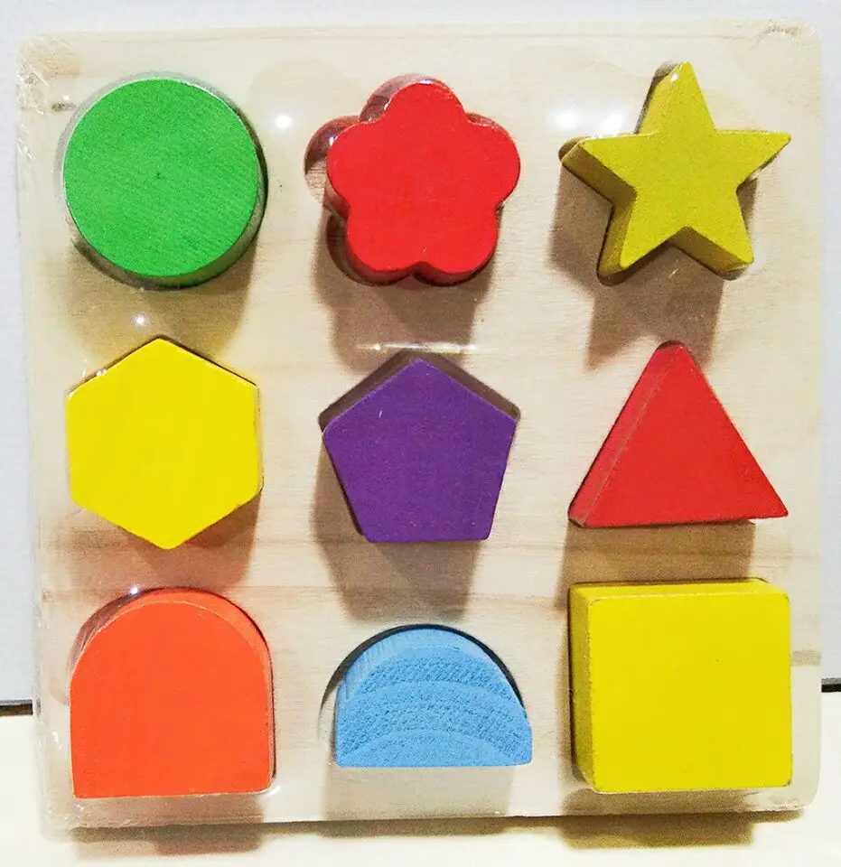 Wooden Geometry Board Cognitive Matching Puzzle Montessori Kindergarten Toys | Игрушки и хобби