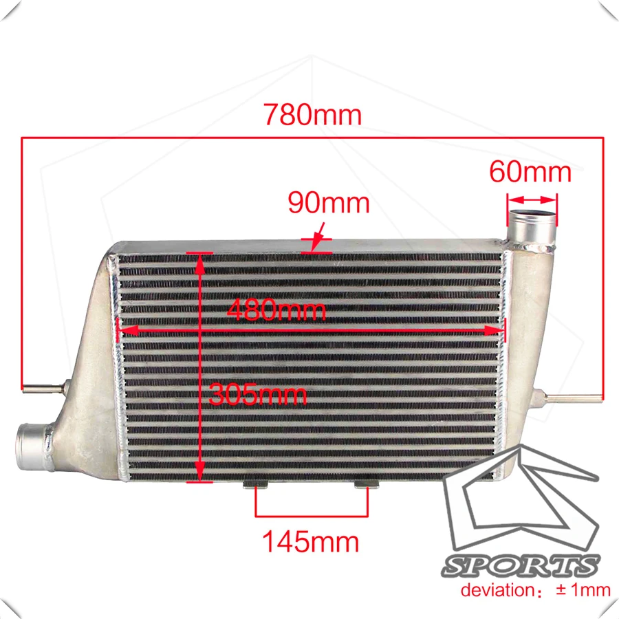 Производительность FMIC Переднее Крепление интеркулер подходит для 2008-2015 L * ancer