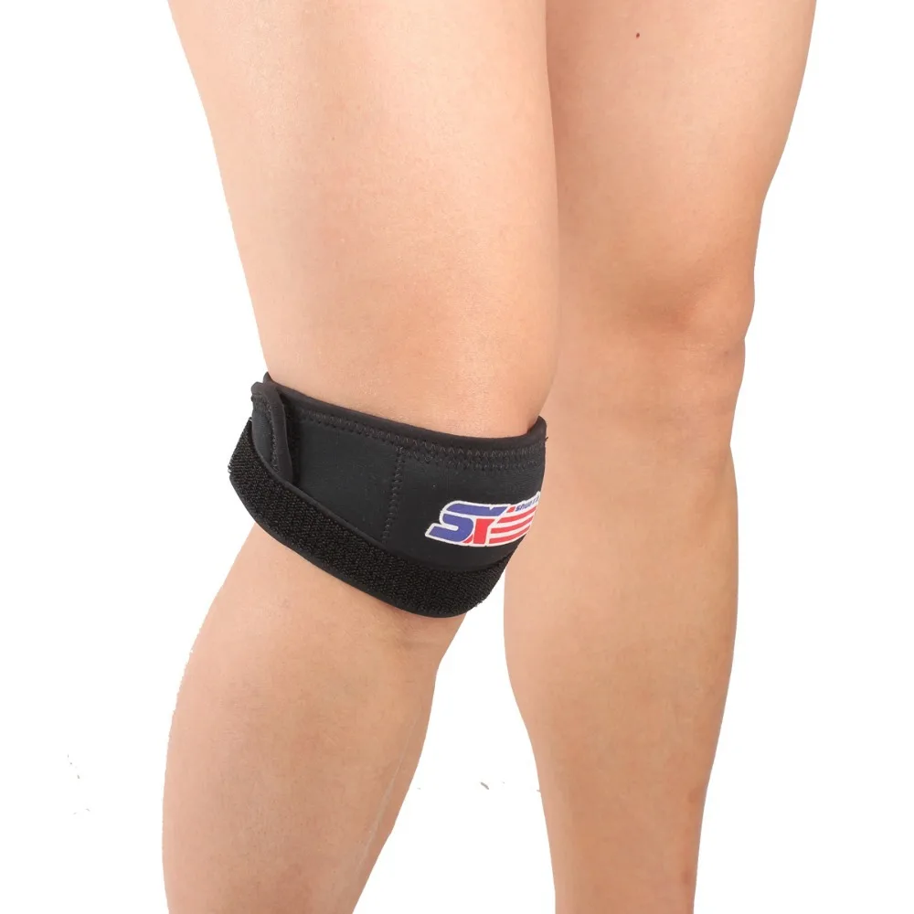 Регулируемый спортивный наколенник SX541 с поясом черный|knee brace|sport knee bracesport |