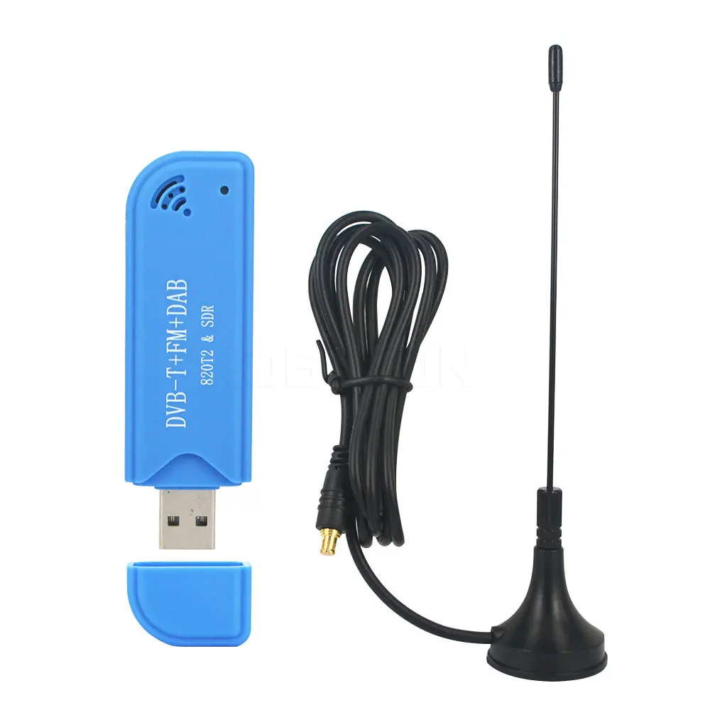 Kebidumei цифровой USB 2 0 ТВ Стик SDR тюнер приемник ключ DVB T с наземной антенной пульт