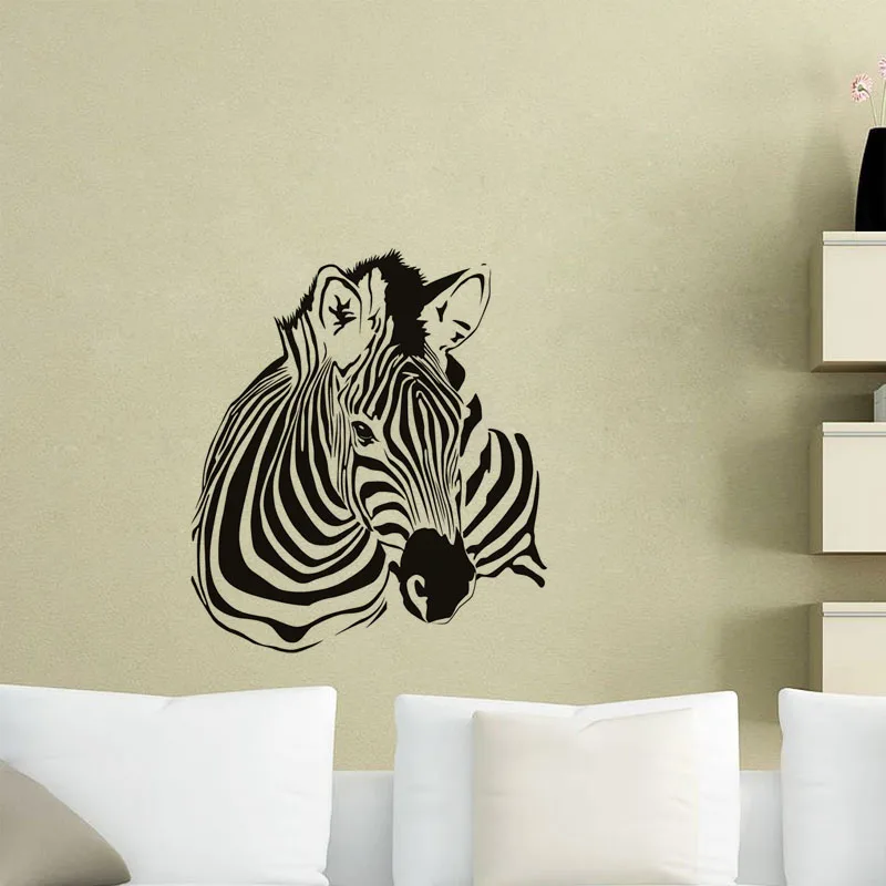 Настенные наклейки Зебра животные домашний Декор виниловые художественные