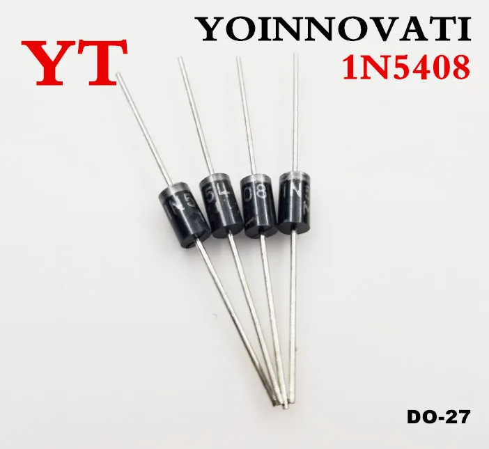 Выпрямительный диод 1N5408 IN5408 3A 500 V DO-27 1000 шт. | Электронные компоненты и